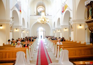 weselna dekoracja kościoła
