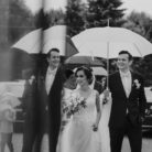 ślub w deszczu
